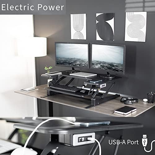 VIVO Black 36 in Electric Desk Converter, DESK-V000VE - Image 4