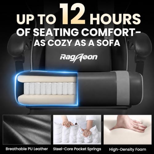 Gaming Chair for Adults Gamer Game Ergonomic PC Chair, 7-Point Support - Image 4