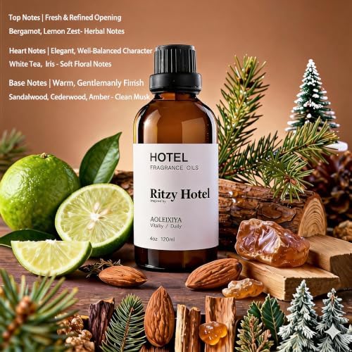 Hotel Essential Oil Collection Waterless Diffuser Oil - Premium Fragrance Oil for Ultrasonic Diffusers and Crafting - 4 Fl Oz - Image 5