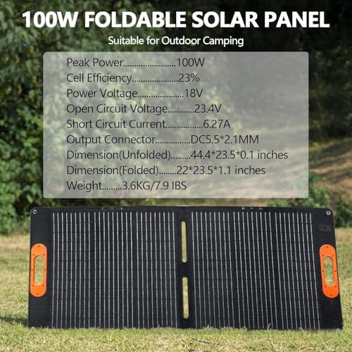 ALLWEI 300W 256Wh Power Station + 100W Solar Panel, LiFePO4 Solar Generator - Image 5