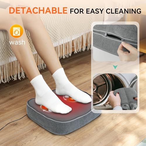 Snailax Shiatsu Foot Massager with Heat, Deep Kneading Foot Warmer, Size 13 - Image 6