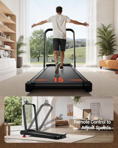 15% Incline Walking Pad Treadmill, Under Desk Treadmills for Home - Image 6