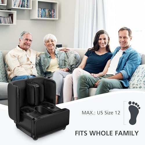 COMFIER 2 in 1 Foot Massager Machine, Shiatsu Foot and Calf Massager with Heat,Kneading,Vibration,Compression Massagers for Feet,Ankle,Leg,Tired Muscles & Plantar Fasciitis,Gift for Men Women - Image 6