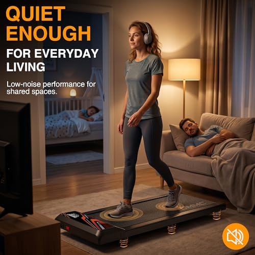 2.5HP Walking Mat with Incline pad,Under Desk Treadmill, Walking Running Pad with Remote,3 in 1 Low Noise Small Mini Portable Treadmill with Led Screen,Compact Treadmills for Home Office - Image 7