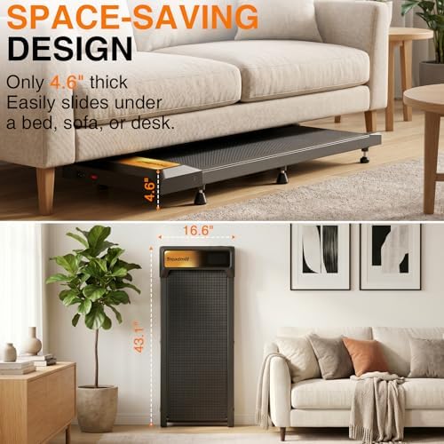 Gkyet Incline Walking Treadmill Pad with Removable Handle and Remote - Image 5