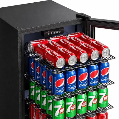 Honeywell Beverage Refrigerator and Cooler, 116 Can Mini Fridge with Glass Door for Soda Beer or Wine for Office or Bar with Adjustable Removable Shelving, Commercial Grade - Image 7