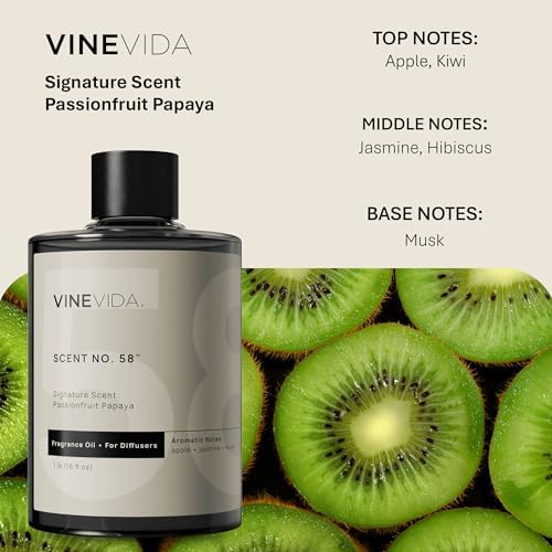 VINEVIDA [16 Fl Oz] Passionfruit Papaya Fragrance Oil for Cold Air Diffusers, Essential Oils for Diffuser Oil Refill & Air Freshener Room Spray - Image 2