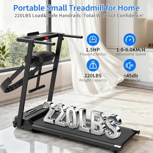 3 in 1 Under Desk Treadmill with Incline Walking Pad for Home & Office - Image 4