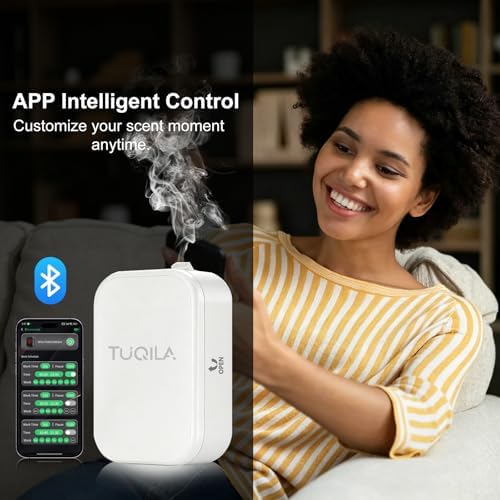 Waterless Essential Oil Diffuser, Plug-in/Batteries 2000Sq Ft -White - Image 4