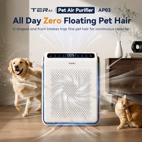 Pet Air Purifier for Home Large Room with Washable Screen Filter, AP03 - Image 2