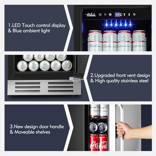 15 Inch Outdoor Beverage Refrigerator Cooler,Stainless Steel - Image 6