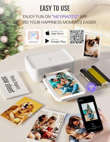 iDPRT CP4100 4x6 Photo Printer, Phone Printer (108 Sheets & 2 Cartridges) - Image 6