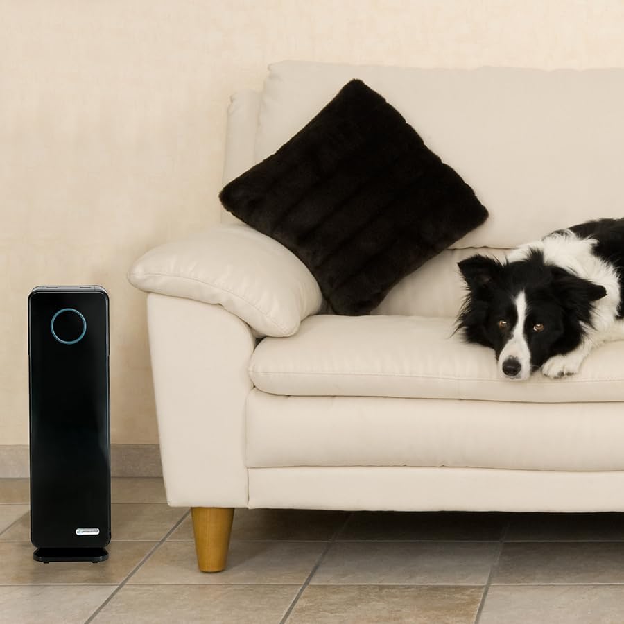 GermGuardian 5-In-1 HEPA Air Purifier for Home, Pet Air Purifier with HEPA Air Filter & UV-C Light, AC4300BPTCA, 743 Sq. Ft., 22'' Tower, Black - Image 6