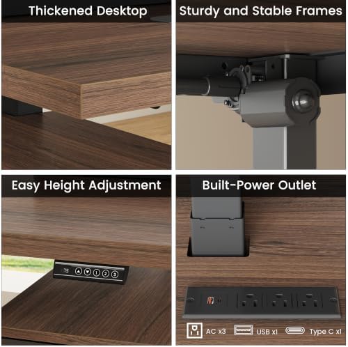 ModernMate 63" Executive Standing Desk with 4 Drawers & File Cabinet - Image 5
