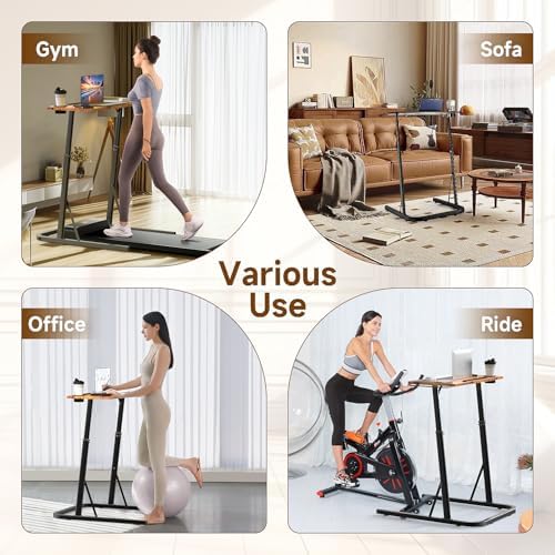 VTORY Adjustable Height Standing Desk for Walking Pad Treadmill，for Cycling - Image 4