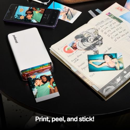 Polaroid Hi-Print - 2nd Generation Bluetooth Connected 2x3 Pocket Photo Dye-Sub Printer - White Printer Only (9128) - Image 3