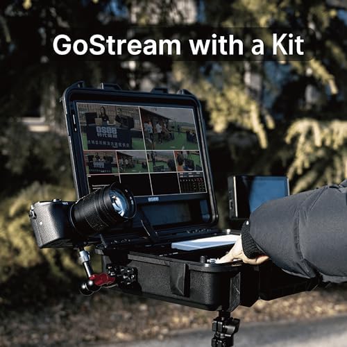 Osee GoStream Deck All in One Pro Live Streaming Multi Camera Video Mixer Switcher Recorder Player Kit 4 HDMI in USB-C I/O with 14 Inch Monitor Built-in DC-to-Type C Cable - Image 4