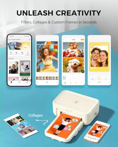 HPRT Photo Printer 4x6 with 108 Sheets Photo Paper & 2 Ribbons - Image 4