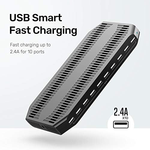 Unitek 10 USB Charging Station Multiple Devices for iPad Tablet iPhone Mic - Image 6
