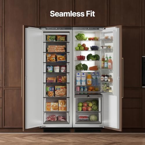 Ca'Lefort 44-Inch Panel Ready Refrigerator & Freezer Combo, 2 Units - Image 2