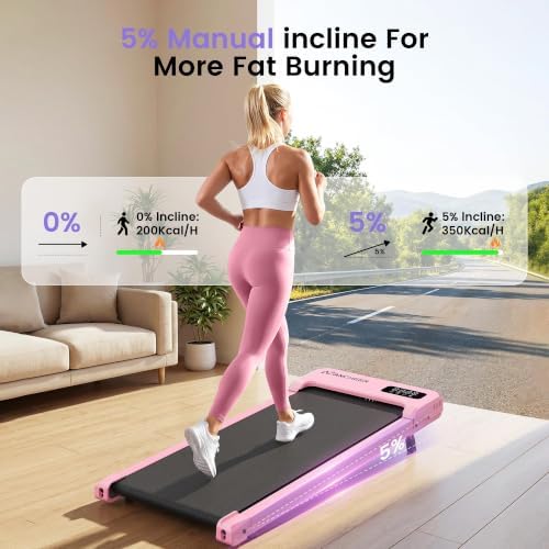 ANCHEER Walking Pad with Incline-Small Treadmill for Home - Image 4