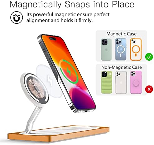 PETINO 3 in 1 Wireless Charging Station for Apple Devices with MagSafe - Image 2
