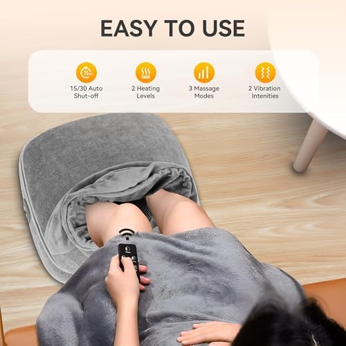 Snailax Foot Massager with Heat, 2026 Feet Warmer with Remote Control - Image 5