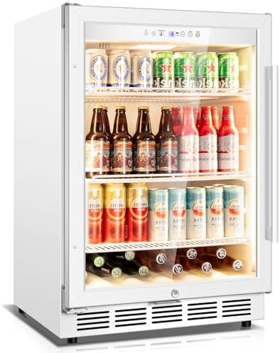 Velivi 24''Beverage Refrigerator Undercounter Fridge with Glass Door by Velivi