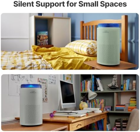 COWAY Air Purifier for Bedroom up to 500 ft², HEPA and Deodorization Filter for Smoke, Allergies, Pet Dander, AQI Monitor, Auto Mode, Filter Indicator, Night Light, 2yr Warranty, Airmega 50 Lunar Gray - Image 6