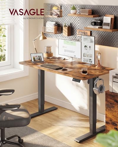 VASAGLE Electric Standing Desk, Height Adjustable, 47.2 x 23.6 Inches - Image 2