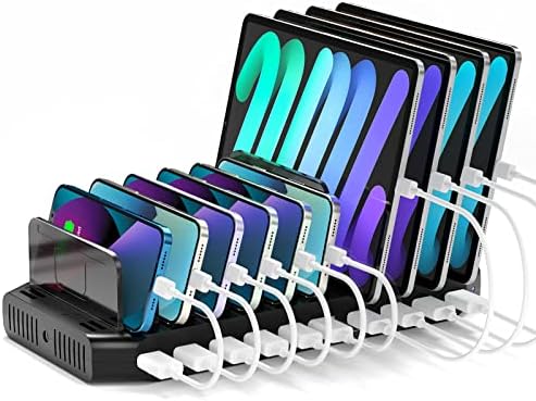 Unitek 10-Port USB-C Charging Station for Multiple Devices with LED Display by Unitek