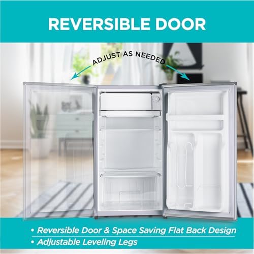 BLACK+DECKER 3.2 Cu. Ft. Compact Refrigerator, BCRK32V, Stainless Look - Image 5
