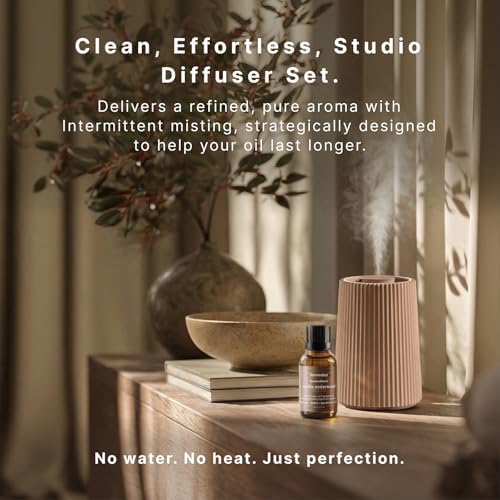 Homedics Waterless Essential Oil Diffuser with 15ml Vanilla Cedarwood Oil - Image 2