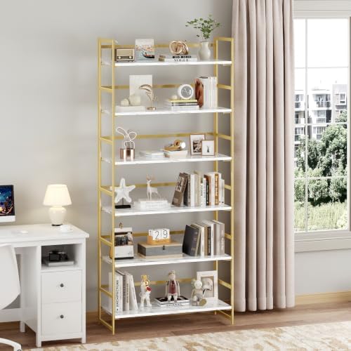 BHG Vintage Multifunctional Folding Bookshelf, No-Assembly Plant Stand Storage Rack Shelves for Home Office - Image 2