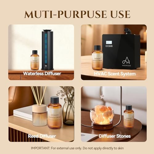 Aromadd Vanilla Cream Diffuser Oil Refill, Warm Vanilla Caramel, 3.38 Fl Oz - Image 6