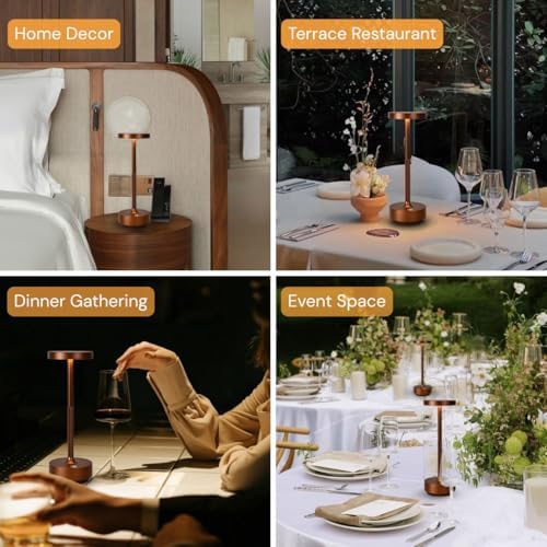 Rechargeable Cordless Table Lamp with 5000mAh Battery IP54 Waterproof LED - Image 3