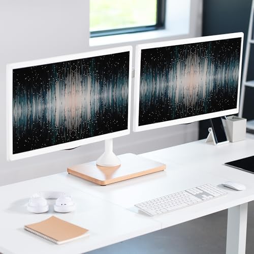 VIVO Dual Monitor Desk Stand for 13 to 32 inch Screens, STAND-V002FD-W - Image 2