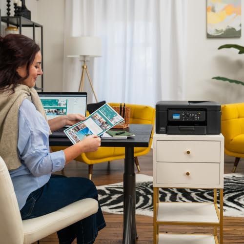 Brother Work Smart 1360 Wireless Color Inkjet All-in-One Printer with Automatic Duplex Printing and 1.8” Color Display | Includes Refresh Subscription Trial(1) (MFC-J1360DW) (Renewed Premium) - Image 2