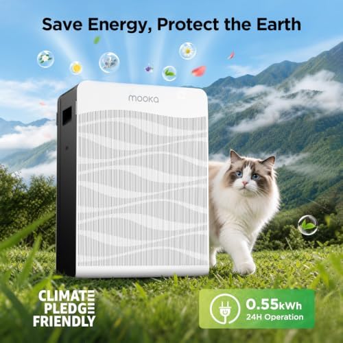 MOOKA Air Purifier for Home Pet Large Room 2800Ft² Dual Washable Pre-Filter - Image 7