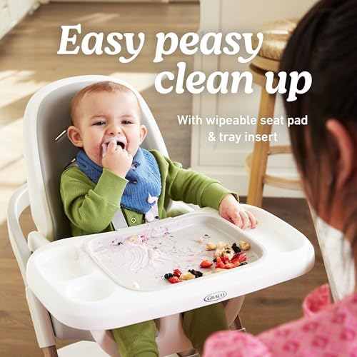 Graco EveryStep 6 in 1 High Chair, Babies and Toddlers Portable Slim High Chair with 6 Growing Stages from Infant to Toddler Seating, Convenient for Dining Time, Featured Design in Misty - Image 4