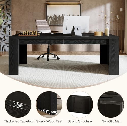 Tribesigns 70.9-Inch Executive Desk - Image 6