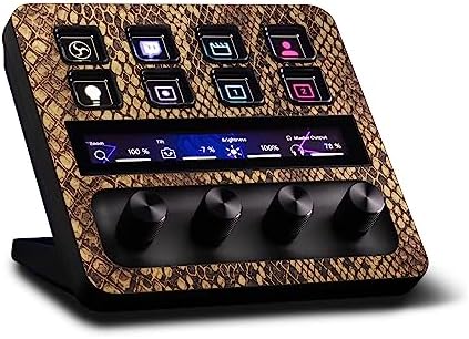 MightySkins Carbon Fiber Skin Compatible with Elgato Stream Deck + - Rattleskin | Protective, Durable Textured Carbon Fiber Finish | Easy to Apply, Remove, and Change Styles | Made in The USA by MIGHTY+SKINS