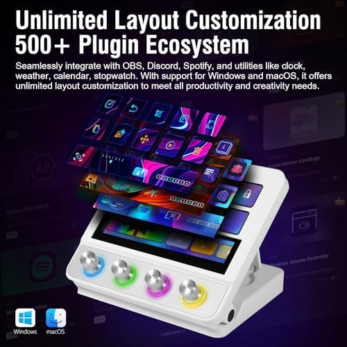 VSD N4 Pro Stream Controller Streaming Deck, Audio and Studio Controller - Image 4