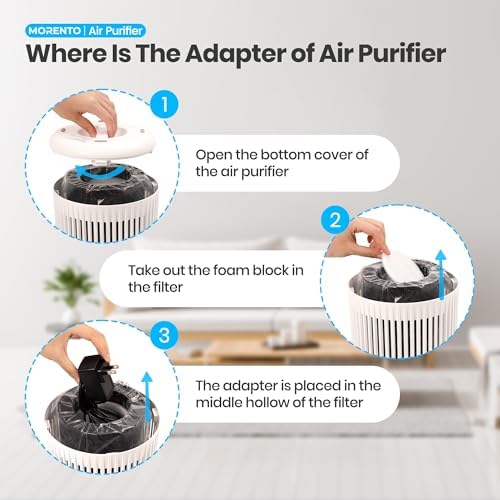 Air Purifiers for Bedroom Home for Smoke Pet Dander Odors 2 Pack Cream - Image 7