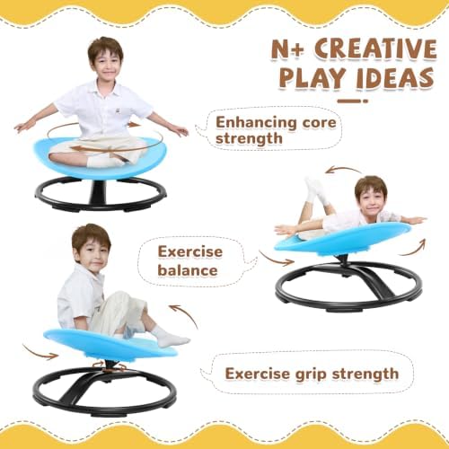 Zhenx Spinning Chair for Autistic Kids (Ages 3-18), Autism Sensory Toy Gift - Image 3