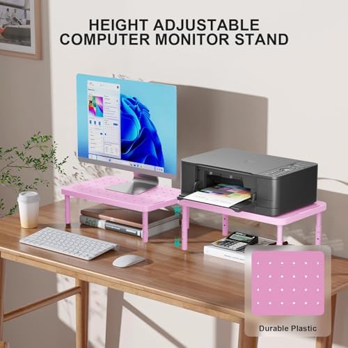 WALI Computer Monitor Stand for Desk, Adjustable Laptop Riser, up to 44 lbs - Image 2
