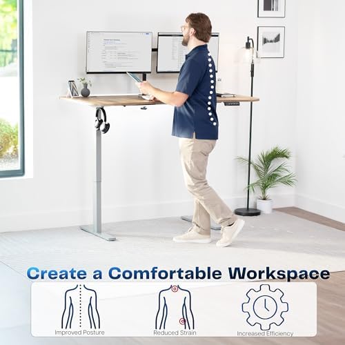 VIVO Reclaimed Wood 63 x 32 in Standing Desk, DESK-KIT-1G1P - Image 4