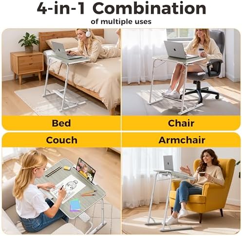 FoldWise Upgraded Folding TV Tray Table, Sturdy Couch & Dinner Laptop Table - Image 4