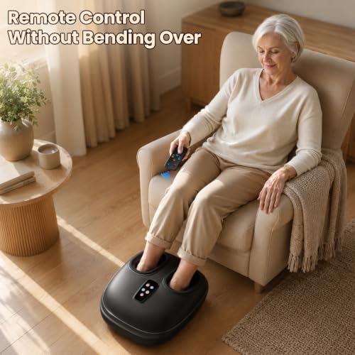 DOMNIU Shiatsu Foot Massager with Heat, Plantar Fasciitis Relief, Fits 13" - Image 4