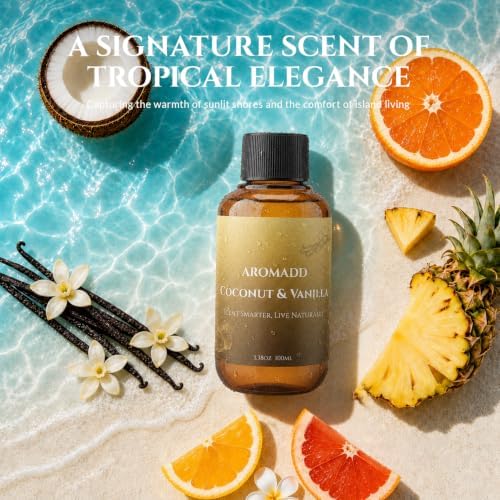 AROMADD Coconut Vanilla Diffuser Oil Inspired by Luxury Hotel Scent, 100 mL - Image 6